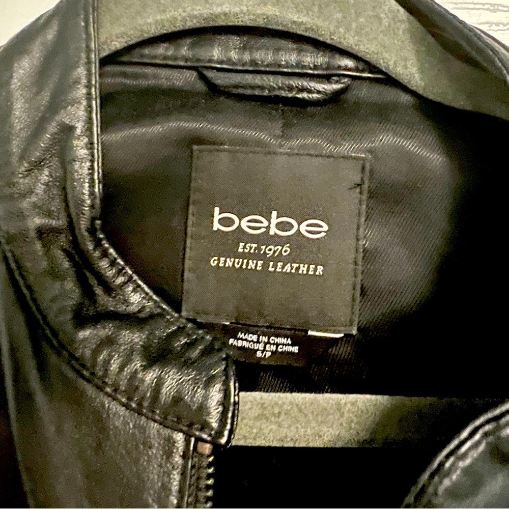 BEBE Genuine Leather Jacket S/P